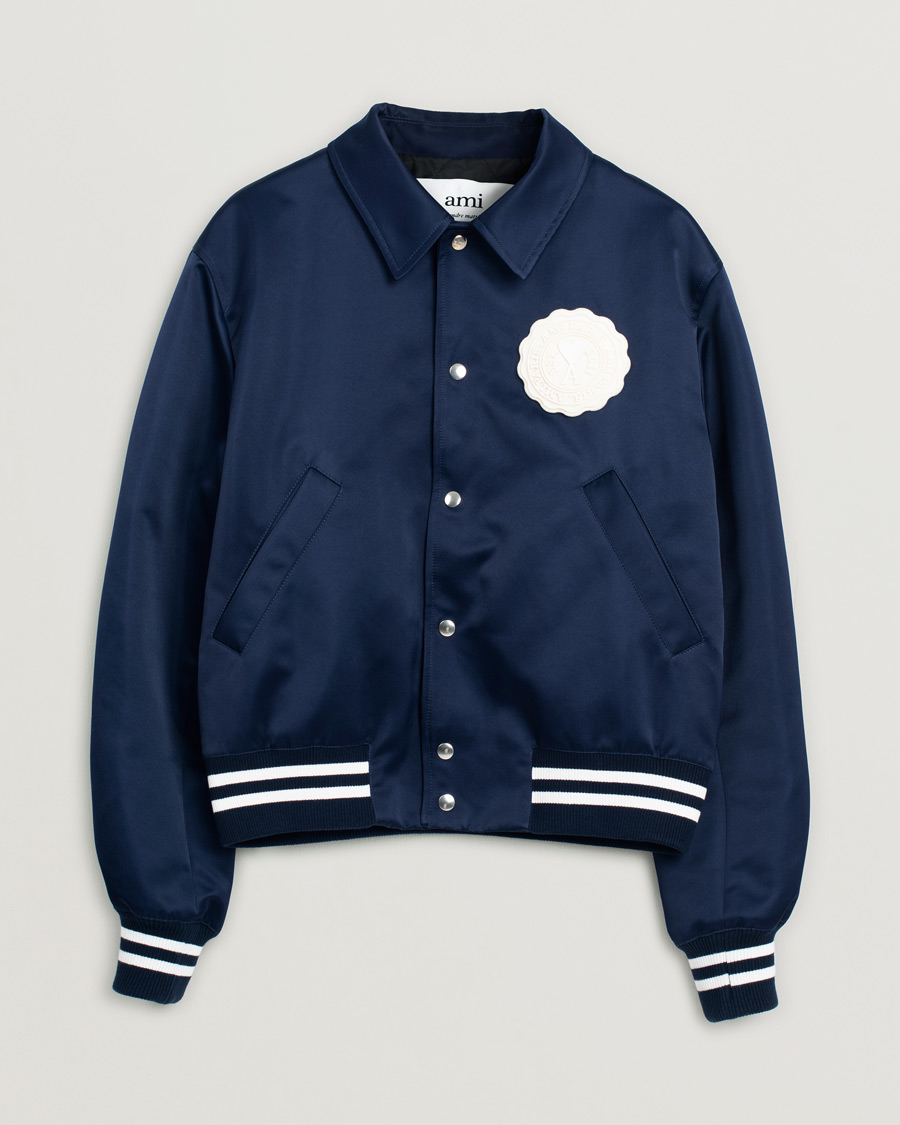 Herre | Jakker | Pre-owned | AMI Teddy Jacket Navy