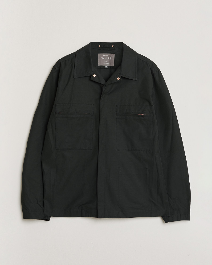 Herre | Pre-owned Skjorter | Pre-owned | Private White V.C. Overshirt Black 5 - L