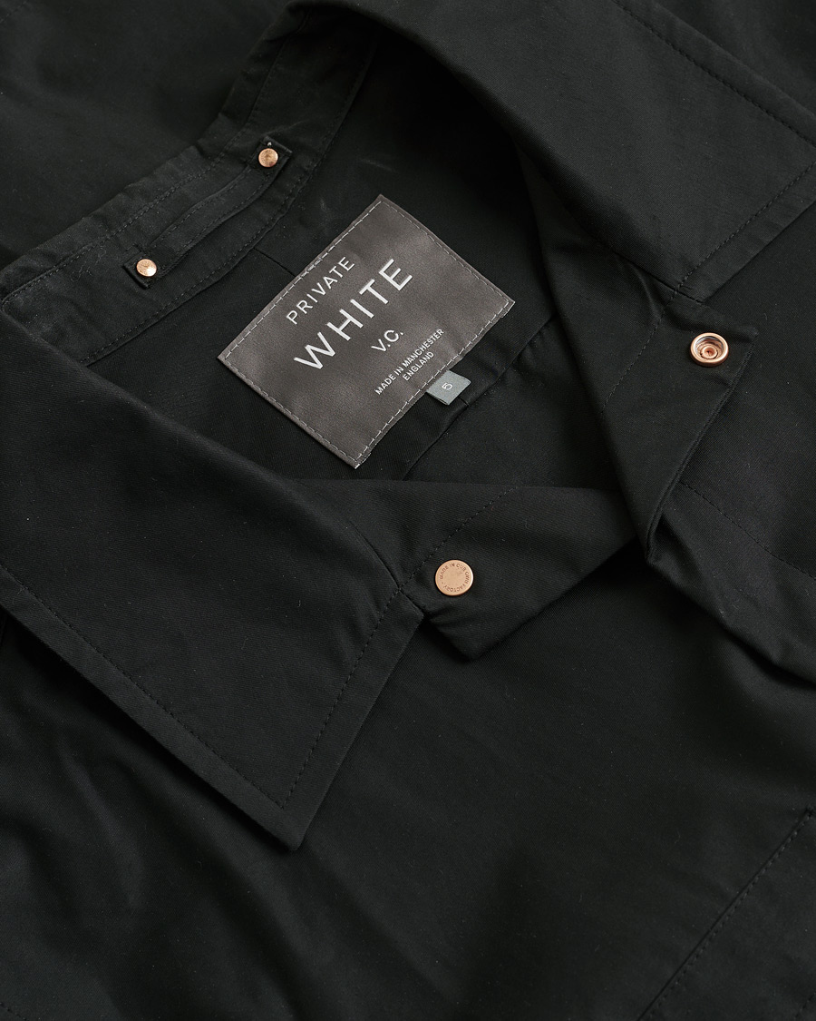 Herre | Private White V.C. Overshirt Black 5 - L | Pre-owned | Private White V.C. Overshirt Black 5 - L