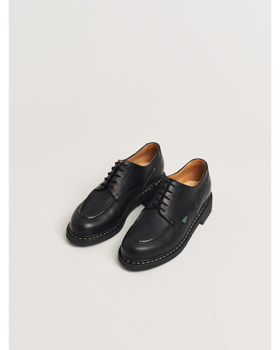 Herre | Pre-owned Randsydde sko | Pre-owned | Paraboot Chambord Derby Black UK7,5 - EU41,5