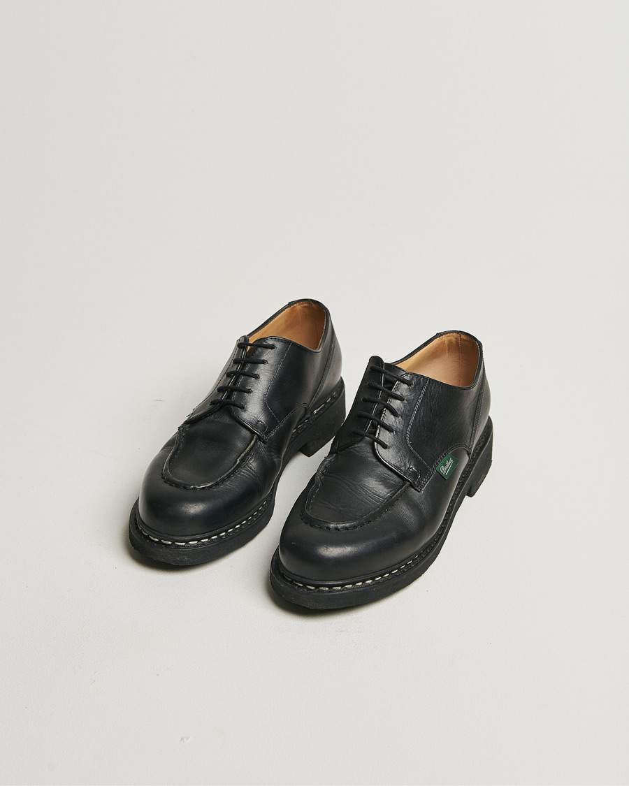 Herre | Paraboot Chambord Derby Black | Pre-owned | Paraboot Chambord Derby Black