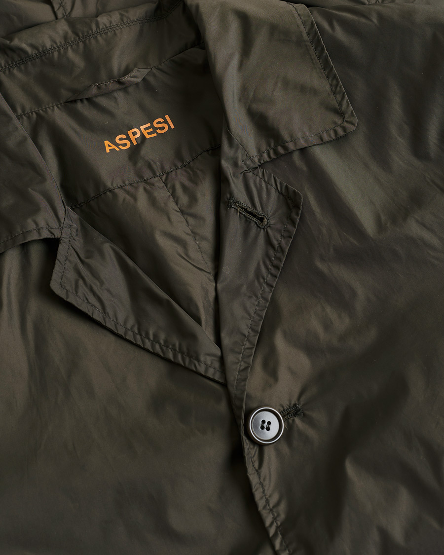 Herre | Pre-owned Jakker | Pre-owned | Aspesi Limone Raincoat Dark Green M