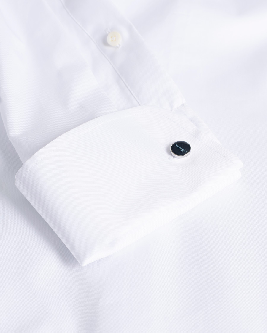Herre | Stenströms Superslim Double Cuff Cotton Shirt White 36 - S | Pre-owned | Stenströms Superslim Double Cuff Cotton Shirt White 36 - S