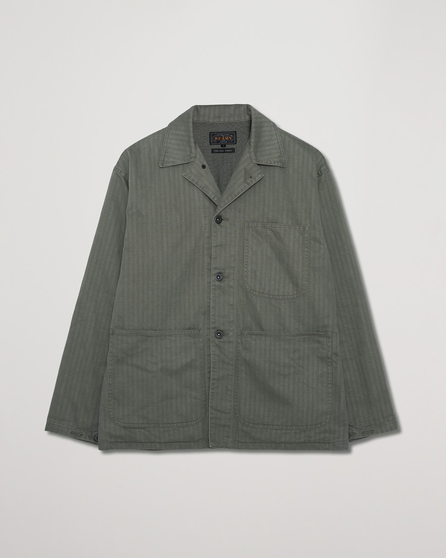 Herre | BEAMS PLUS MIL Chore Jacket Olive | Pre-owned | BEAMS PLUS MIL Chore Jacket Olive