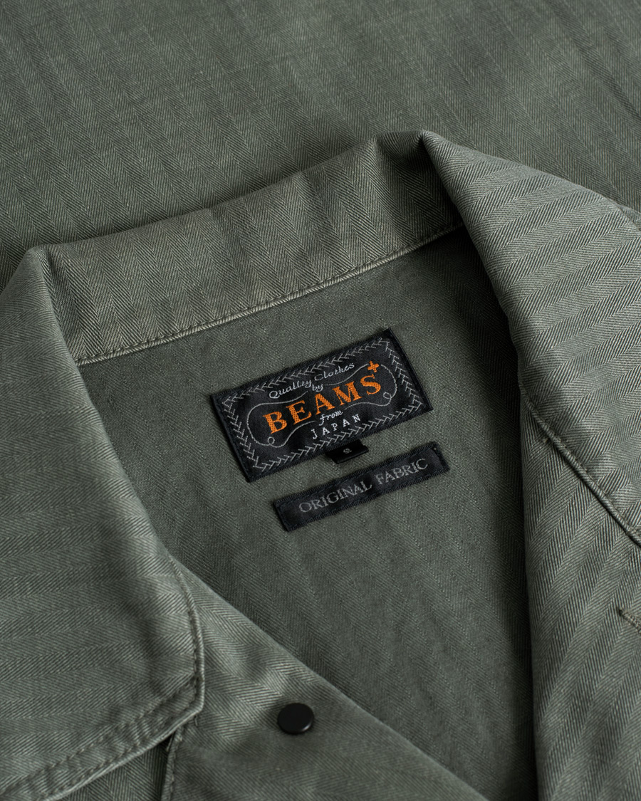 Herre | BEAMS PLUS MIL Chore Jacket Olive | Pre-owned | BEAMS PLUS MIL Chore Jacket Olive