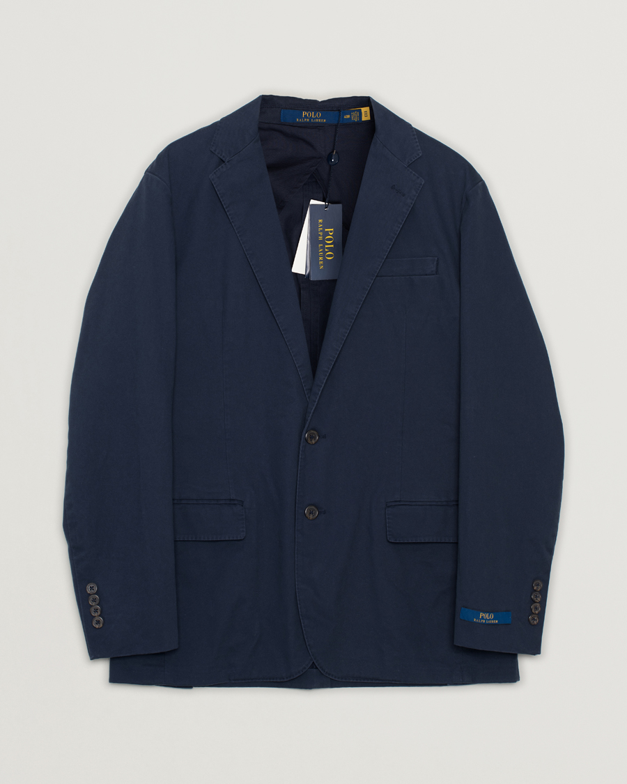 Herre | Dressjakker | Pre-owned | Polo Ralph Lauren Cotton Stretch Sportcoat Nautical Ink