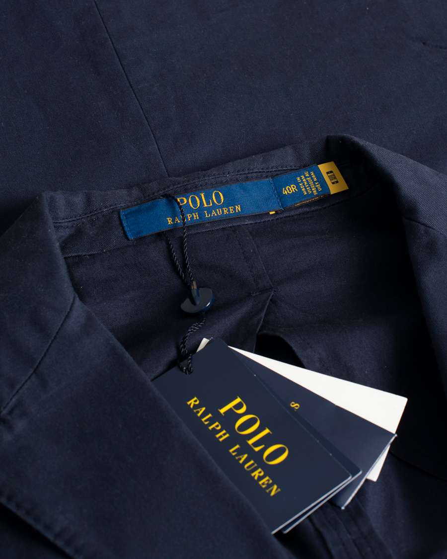 Herre | Dressjakker | Pre-owned | Polo Ralph Lauren Cotton Stretch Sportcoat Nautical Ink