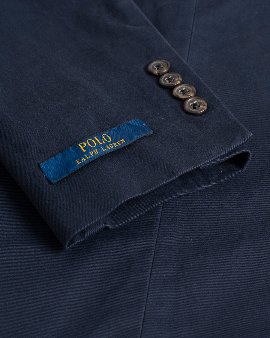 Herre | Dressjakker | Pre-owned | Polo Ralph Lauren Cotton Stretch Sportcoat Nautical Ink