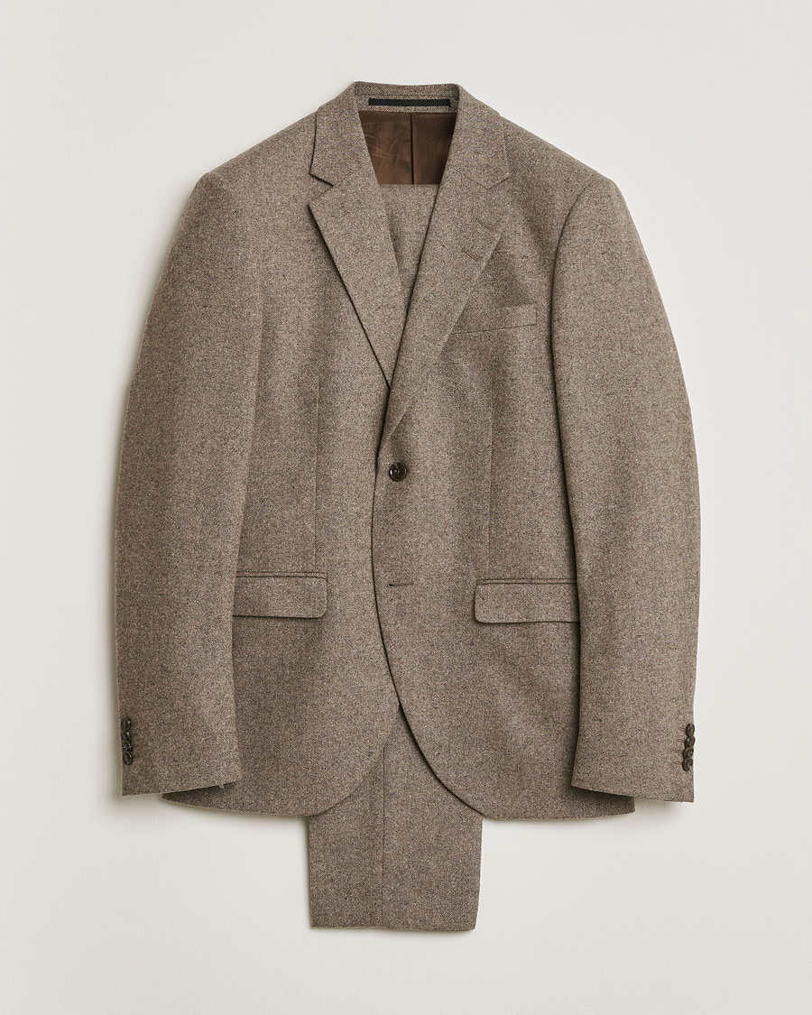 Herre | Pre-owned Dresser | Pre-owned | Tiger of Sweden Brushed Wool Suit Taupe 48/46