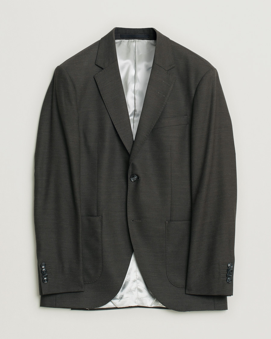 Herre | Tiger of Sweden Richmond Wool Blazer Brown 48 | Pre-owned | Tiger of Sweden Richmond Wool Blazer Brown 48