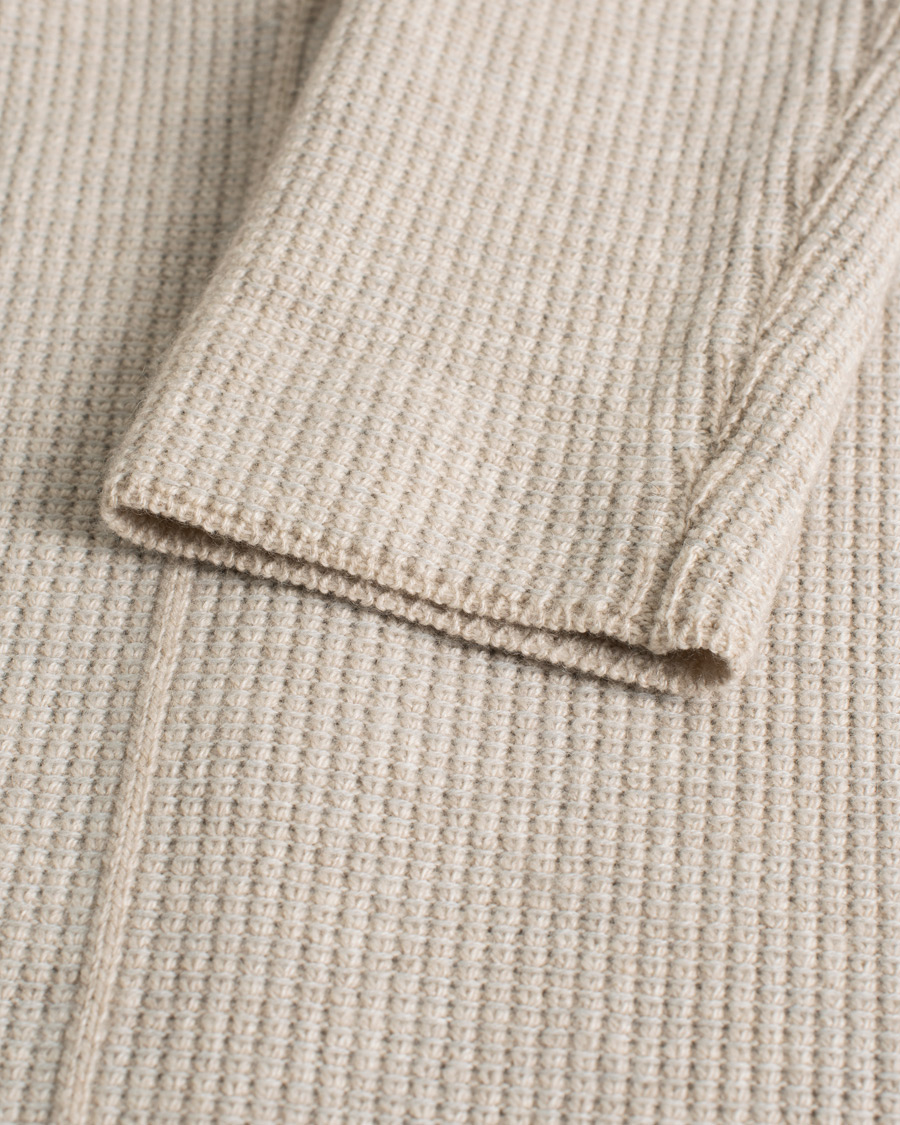 Herre | Brioni Cashmere Jacquard Cardigan Beige | Pre-owned | Brioni Cashmere Jacquard Cardigan Beige