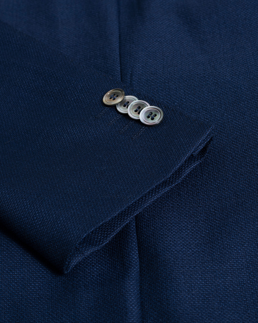 Herre | Dressjakker | Pre-owned | Oscar Jacobson Egel Hopsack Wool Blazer Blue 48