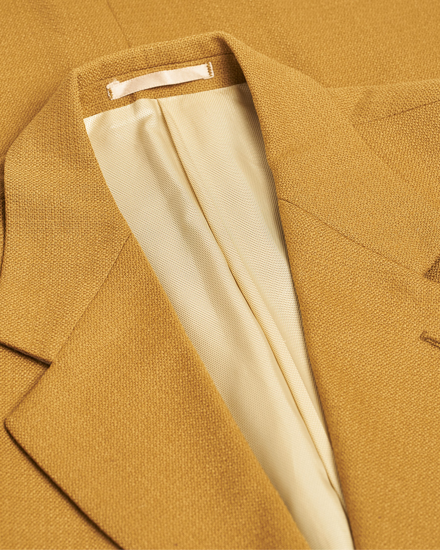 Herre | Oscar Jacobson Vintage Wool Blazer Mustard 50 | Pre-owned | Oscar Jacobson Vintage Wool Blazer Mustard 50