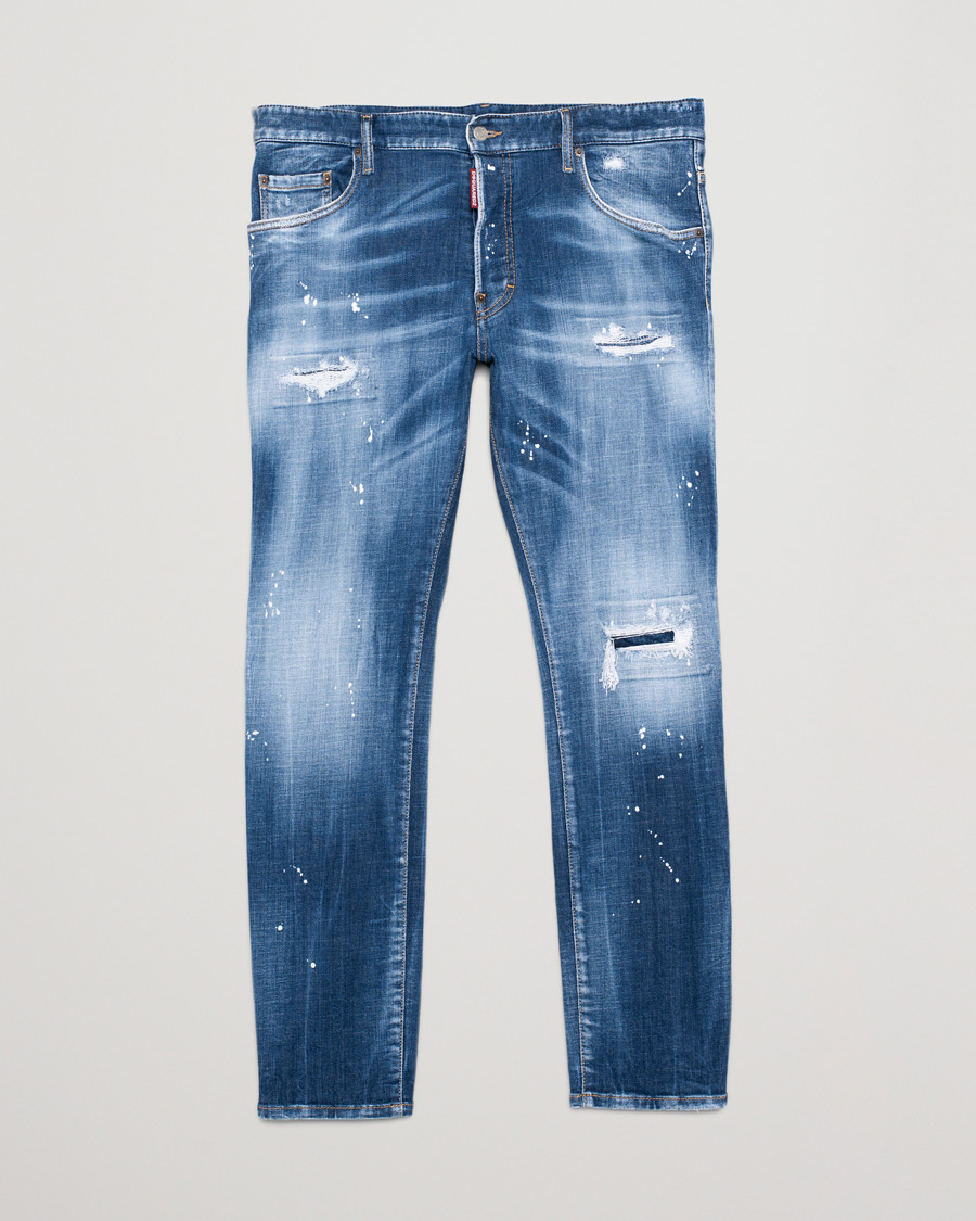 Herre | Dsquared2 Skater Jeans Light Blue Wash | Pre-owned | Dsquared2 Skater Jeans Light Blue Wash