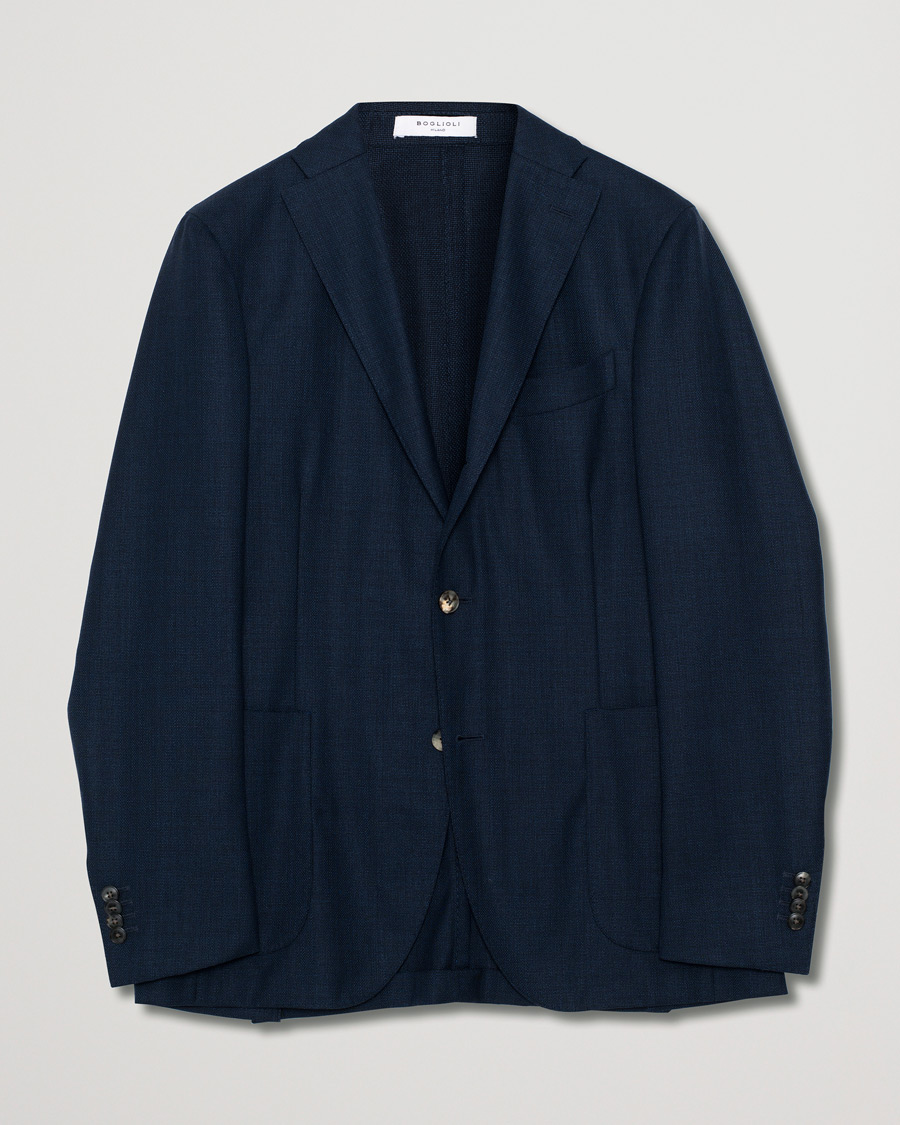 Herre | Dressjakker | Pre-owned | Boglioli K Jacket Wool Hopsack Blazer Navy