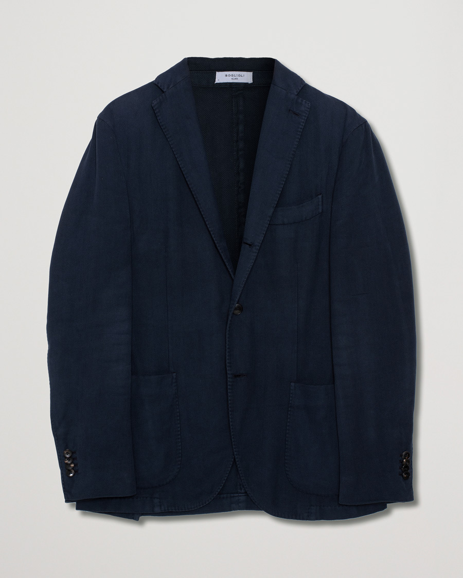 Herre | Dressjakker | Pre-owned | K Jacket Herringbone Blazer Navy 48