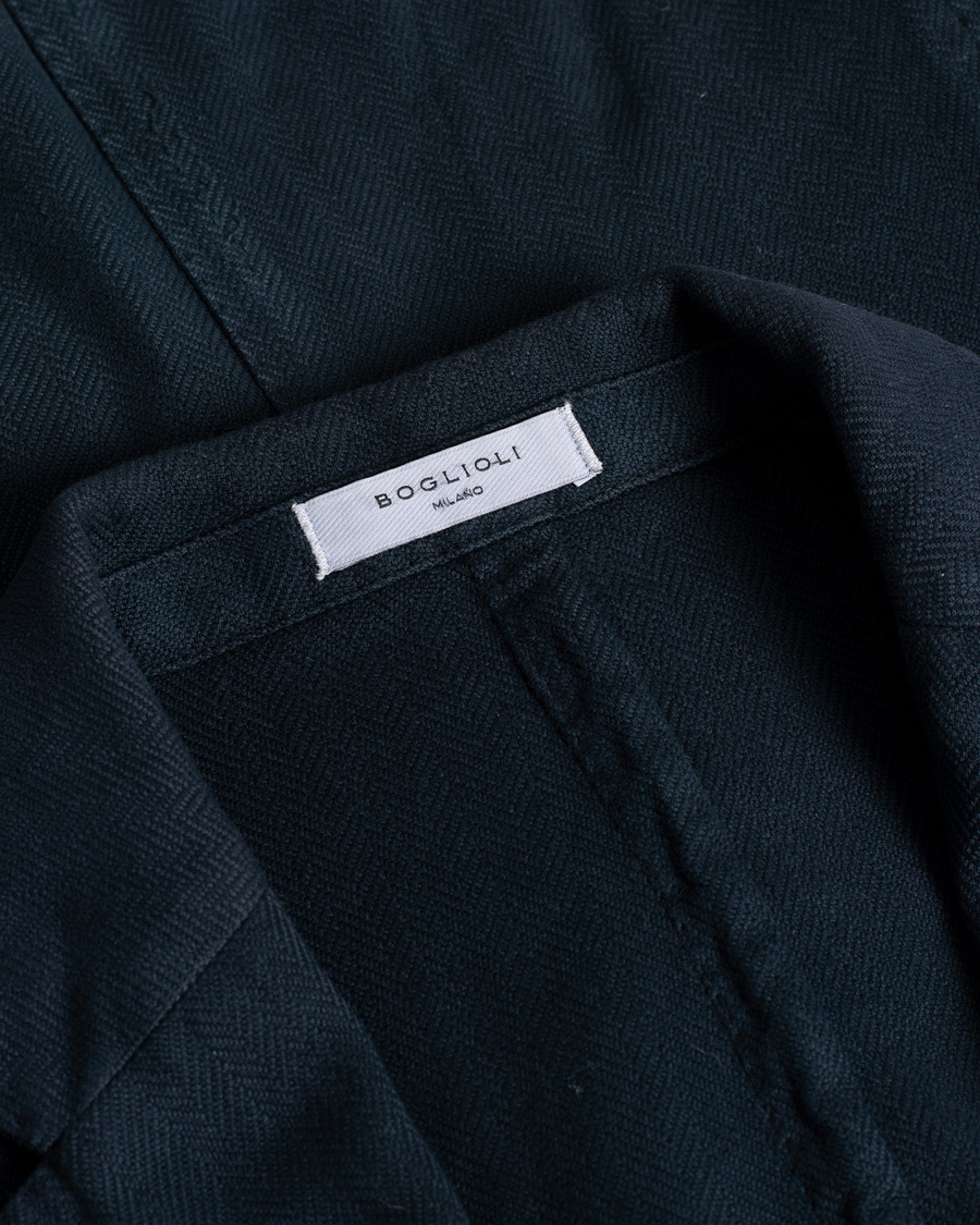 Herre | Dressjakker | Pre-owned | K Jacket Herringbone Blazer Navy 48