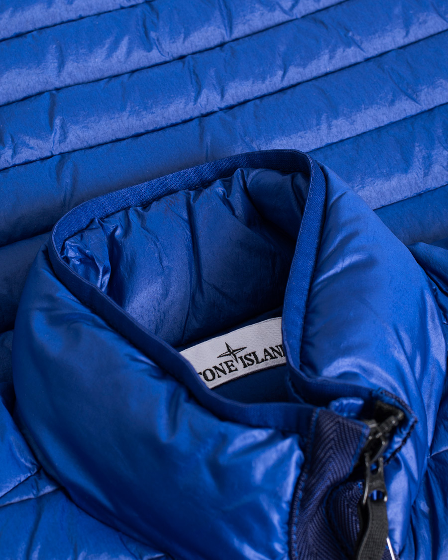 Herre | Stone Island Recycled Nylon Down-TC Vest Bright Blue | Pre-owned | Stone Island Recycled Nylon Down-TC Vest Bright Blue