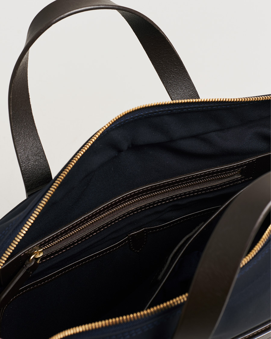 Herre | Pre-owned Assesoarer | Pre-owned | Mismo M/S Aspire Briefcase Navy/Dark Brown