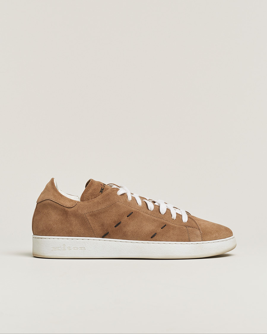 Herre | Kiton Plain Sneakers Dark Brown Suede | Pre-owned | Kiton Plain Sneakers Dark Brown Suede