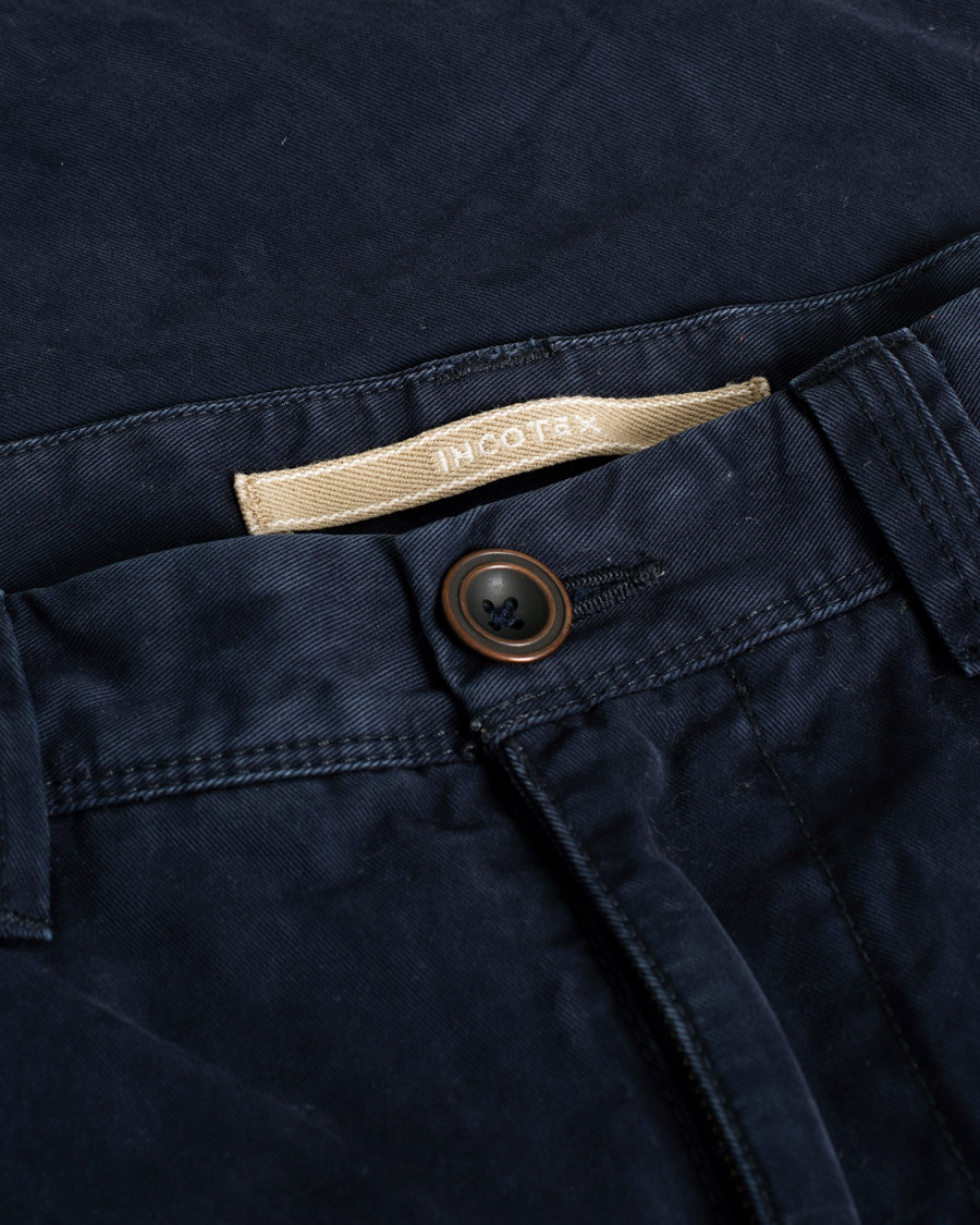 Herre | Bukser | Pre-owned | Incotex Slim Fit Cargo Pants Navy W34