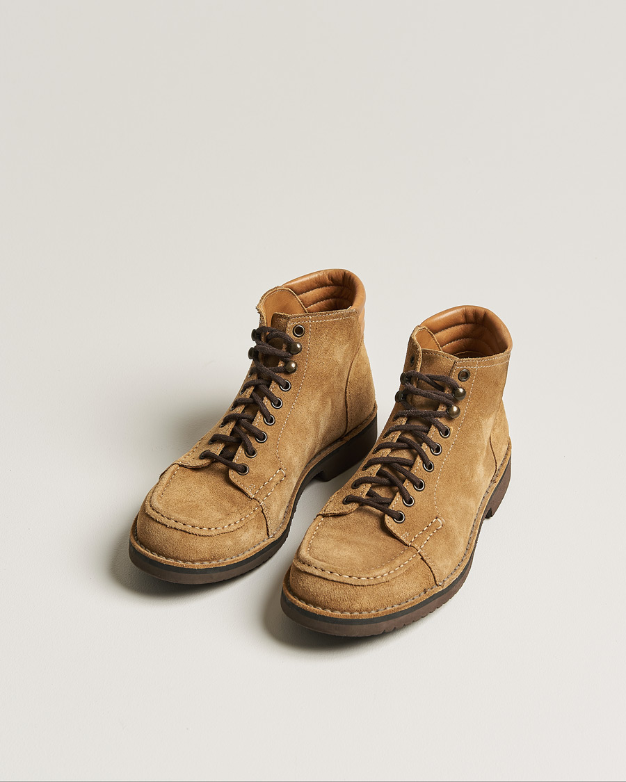 Herre | Fracap Otto Boot Camel Suede | Pre-owned | Fracap Otto Boot Camel Suede