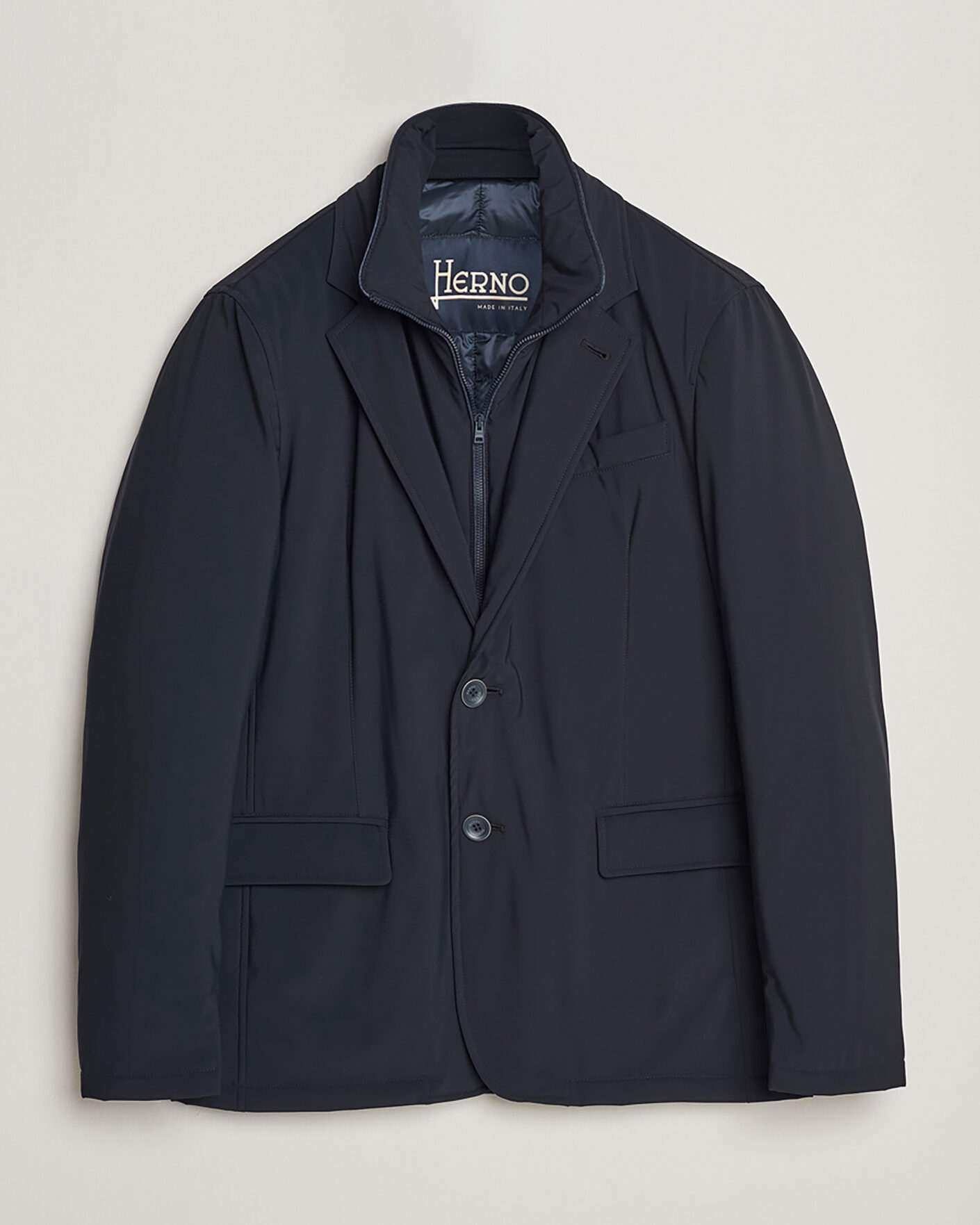 Herre | Pre-owned Jakker | Pre-owned | Herno Nylon City Blazer Navy 50