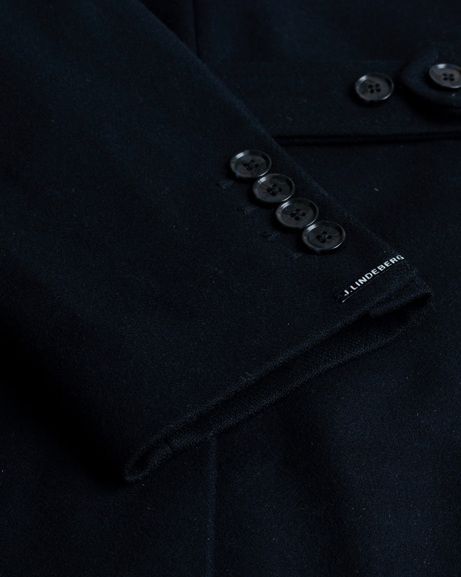 Herr | Pre-owned Jackor | Pre-owned | J.Lindeberg Compact Melton Coat Black 50