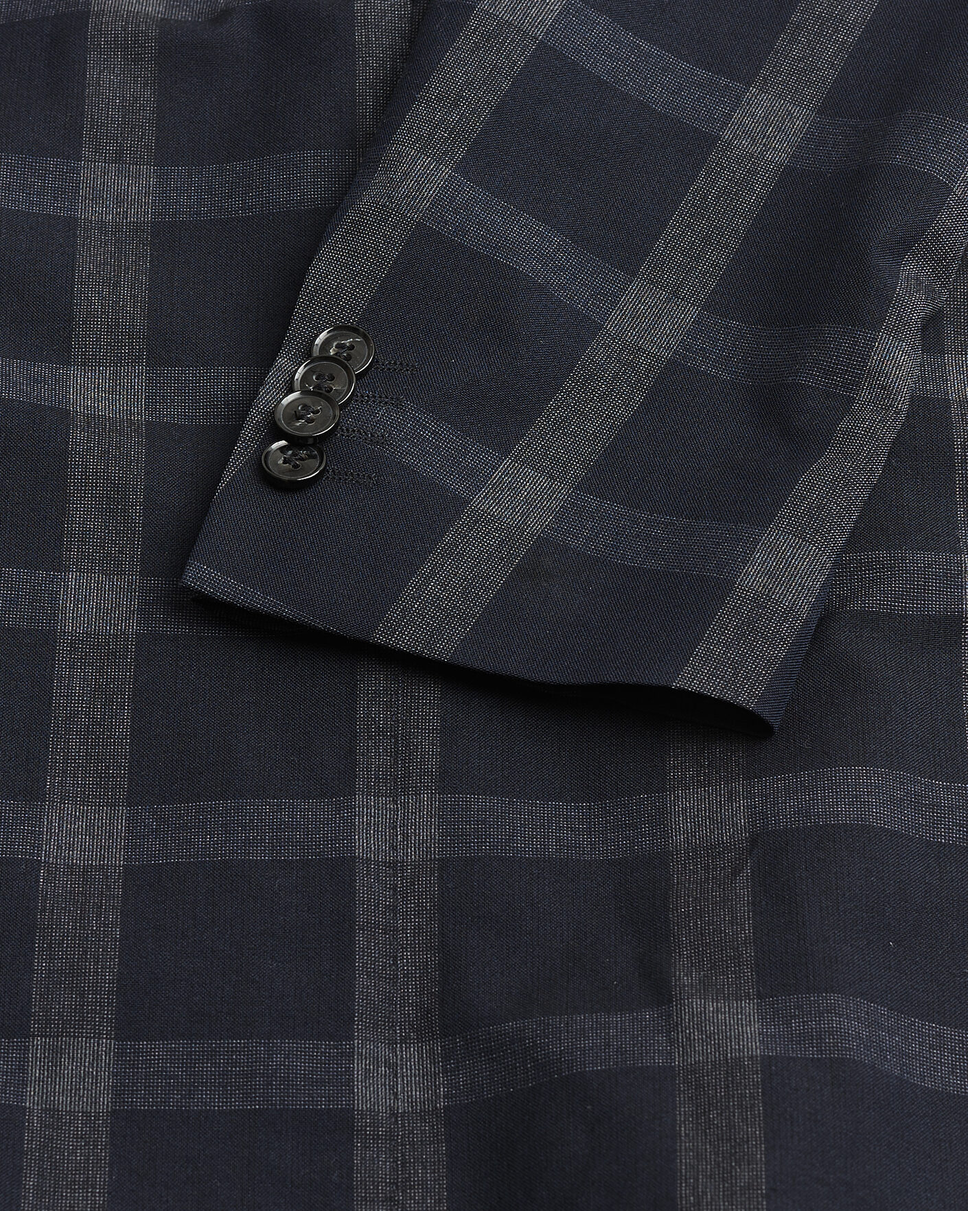 Herre | Pre-owned Dressjakker | Pre-owned | Oscar Jacobson Epic Checked Wool Blazer Blue 52
