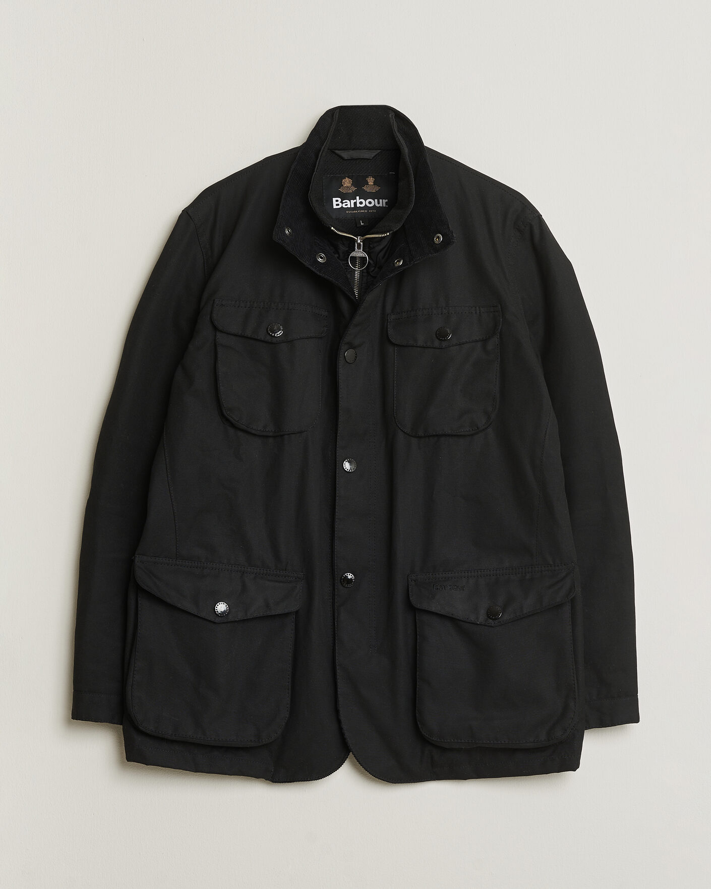 Herre | Pre-owned Jakker | Pre-owned | Barbour Lifestyle Ogston Waxed Jacket Black L