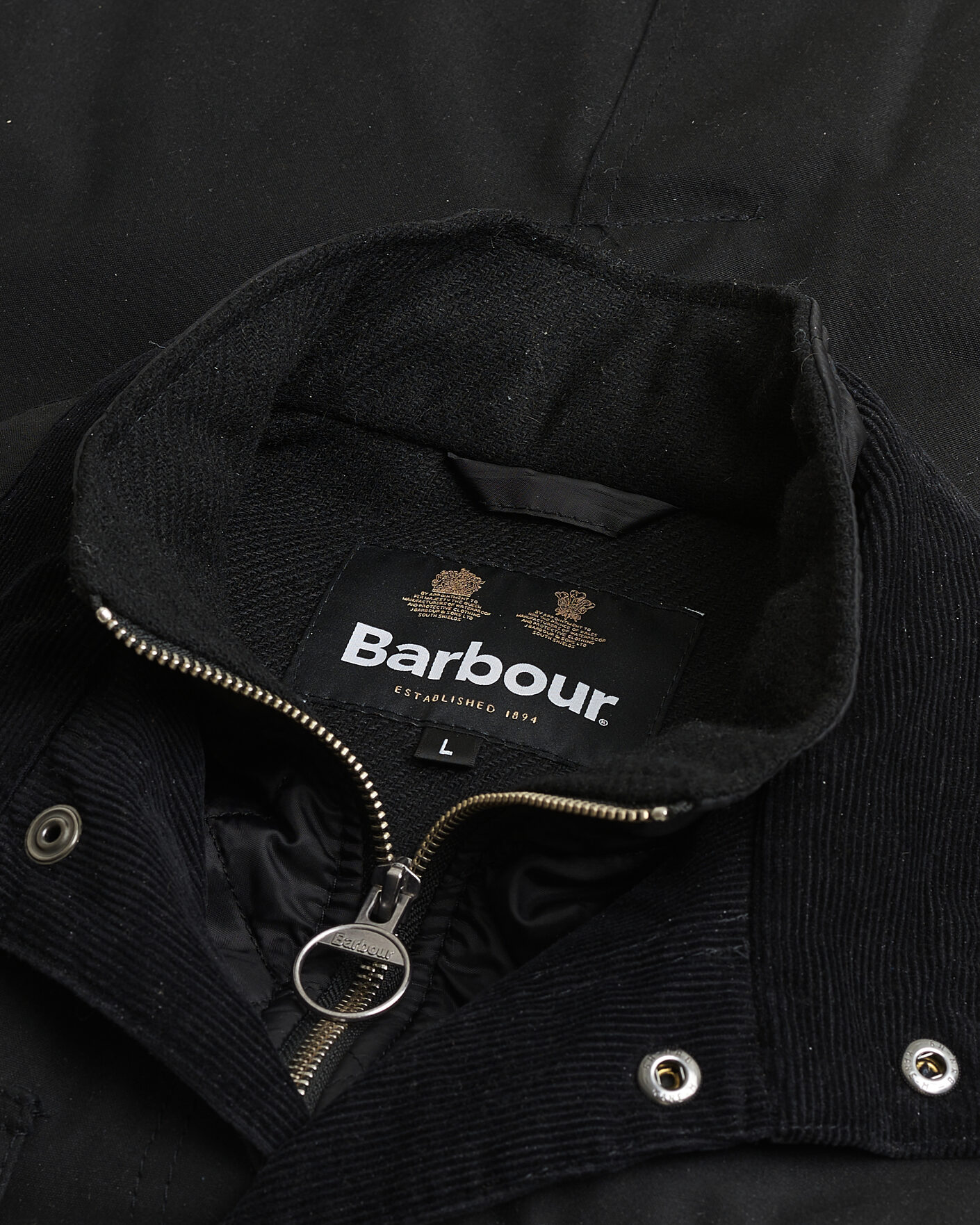 Herre | Pre-owned Jakker | Pre-owned | Barbour Lifestyle Ogston Waxed Jacket Black L