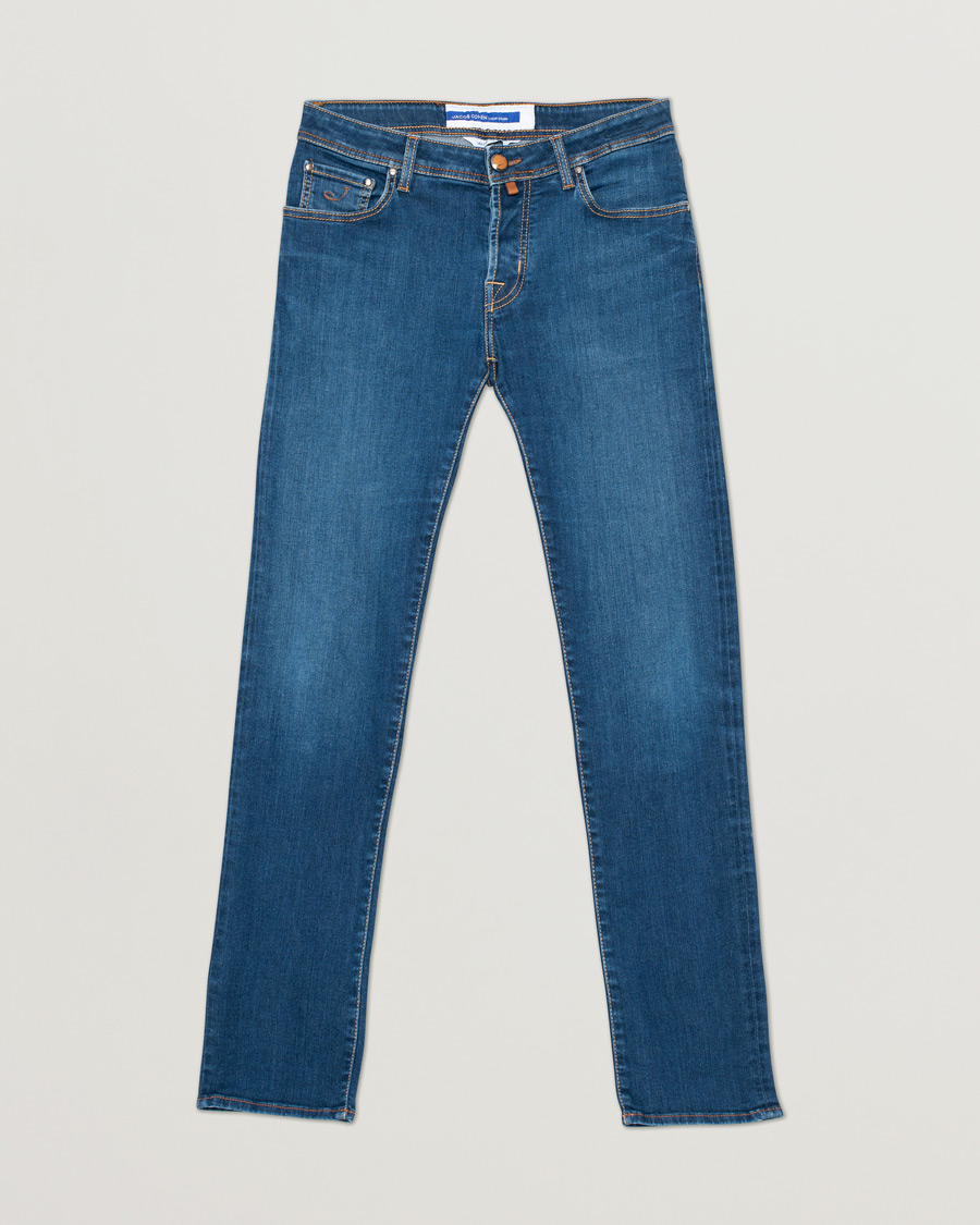 Herre | Jeans | Pre-owned | Jacob Cohën Nick Slim Fit Stretch Jeans Mid Blue