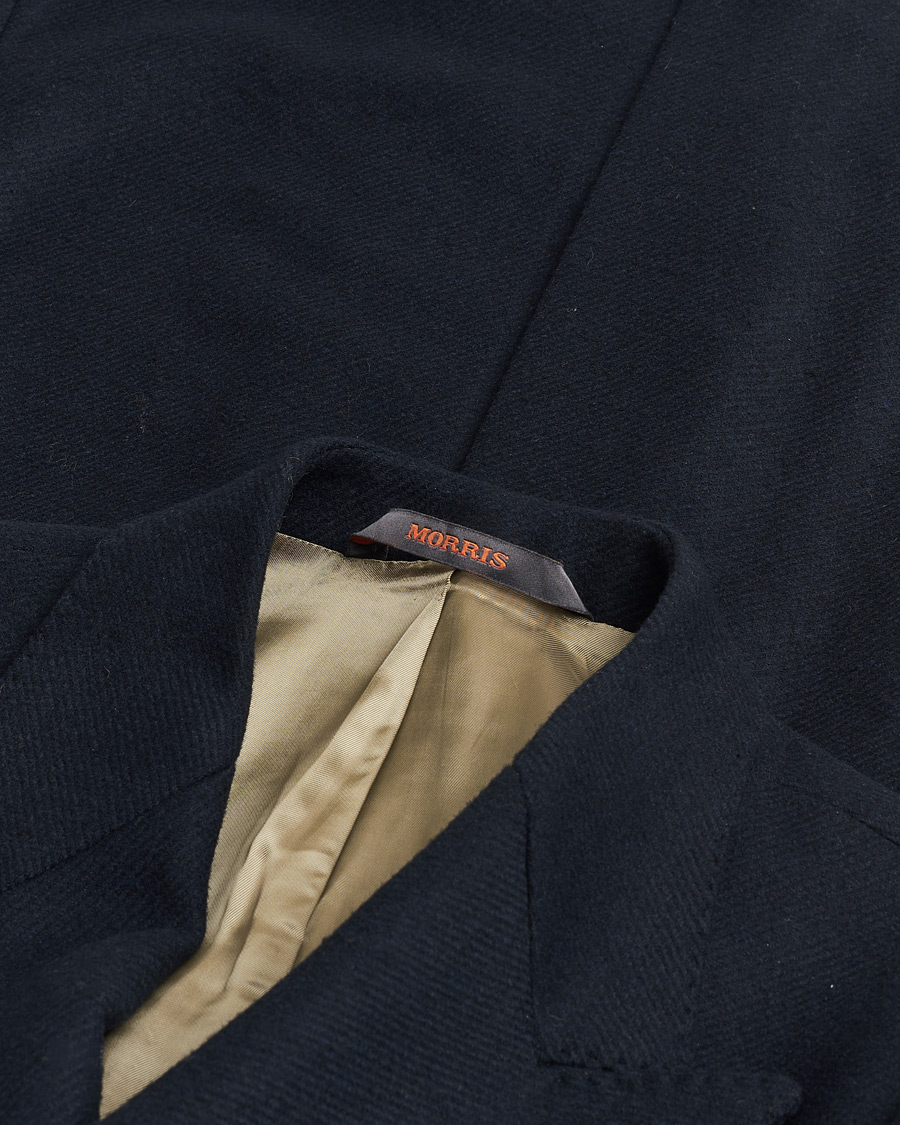Herre | Pre-owned Jakker | Pre-owned | Morris Double Breasted Wool Coat Navy 48