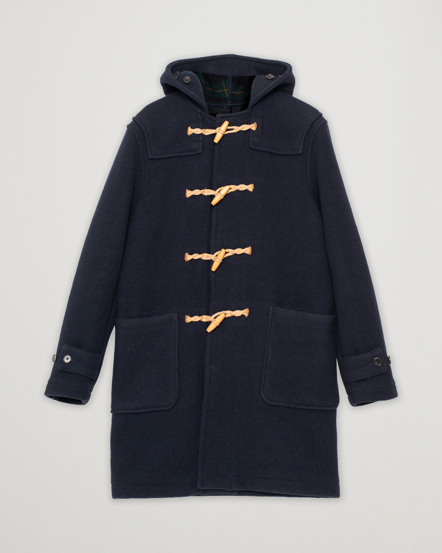 Herre | Polo Ralph Lauren Wool Doublefaced Duffle Coat Navy XS | Pre-owned | Polo Ralph Lauren Wool Doublefaced Duffle Coat Navy XS