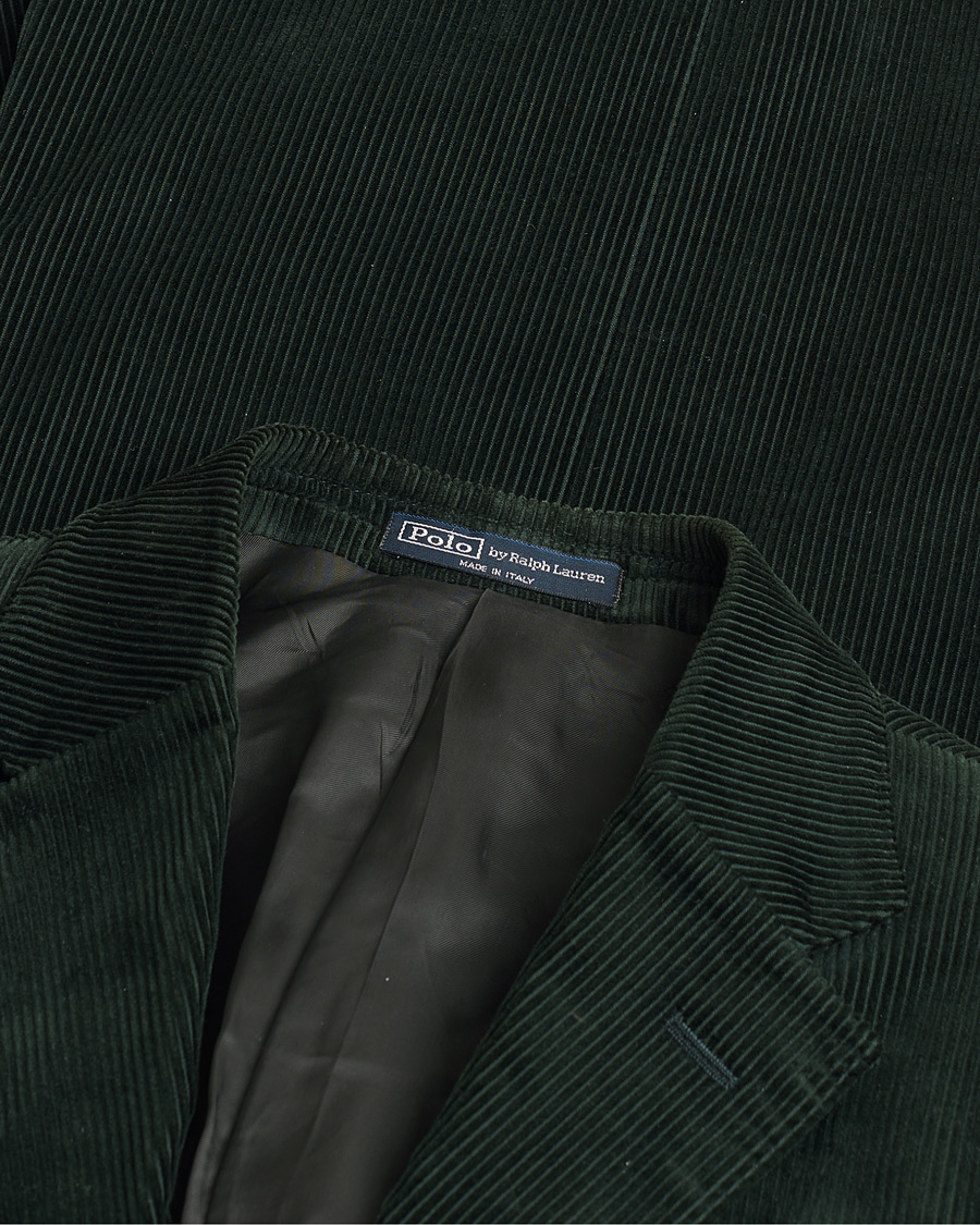 Herre | Pre-owned Dressjakker | Pre-owned | Polo Ralph Lauren Corduroy Green Blazer 48