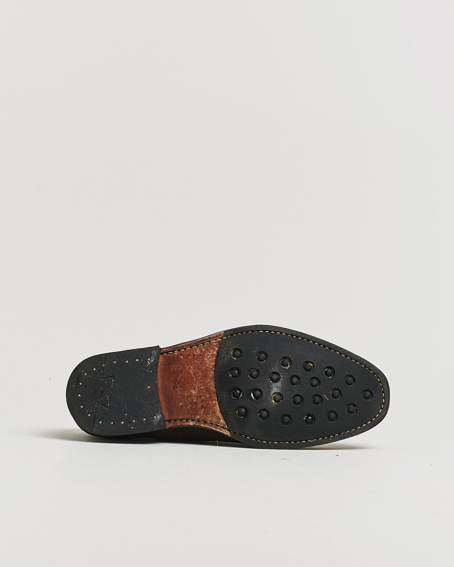 Herre | Pre-owned Randsydde sko | Pre-owned | Myrqvist Äppelviken Oxford Dark Brown Suede UK6 - EU40