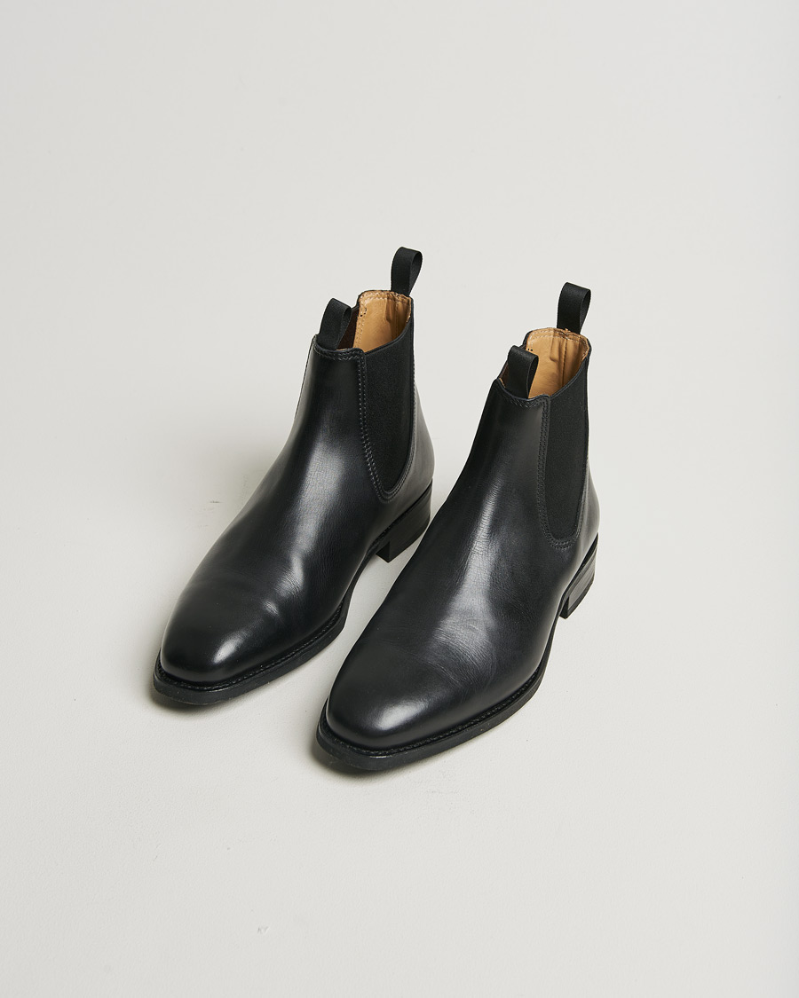 Herre | Myrqvist Granhult Chelsea Boot Black Calf | Pre-owned | Myrqvist Granhult Chelsea Boot Black Calf