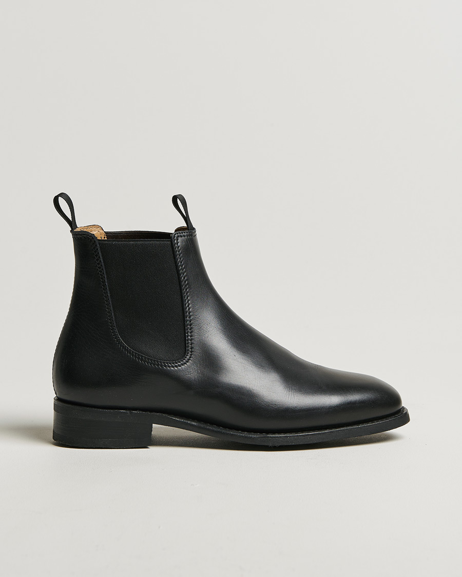 Herre | Myrqvist Granhult Chelsea Boot Black Calf | Pre-owned | Myrqvist Granhult Chelsea Boot Black Calf