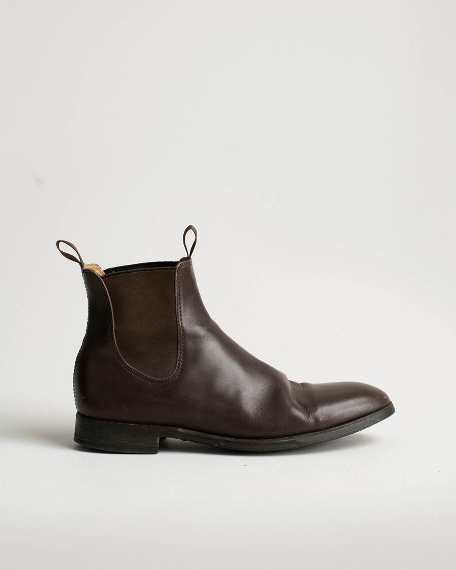 Herre | Myrqvist Granhult Chelsea Boot Dark Brown Calf UK9,5 - EU43 | Pre-owned | Myrqvist Granhult Chelsea Boot Dark Brown Calf UK9,5 - EU43