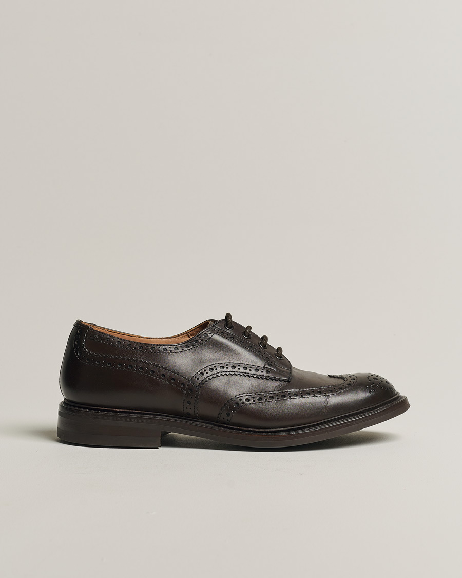 Herre | Tricker's Bourton Country Brogues Espresso Calf | Pre-owned | Tricker's Bourton Country Brogues Espresso Calf