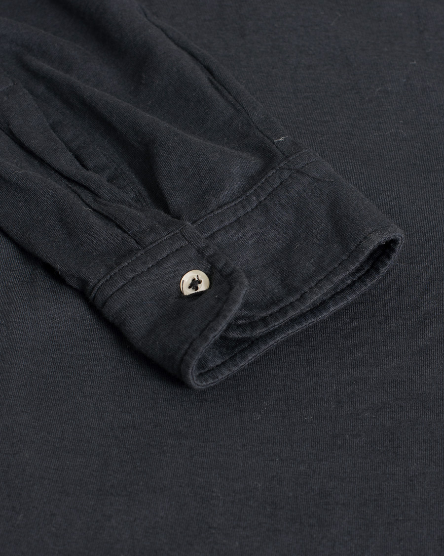 Herre | Gensere | Pre-owned | Massimo Alba Long Sleeve Polo Washed Black S