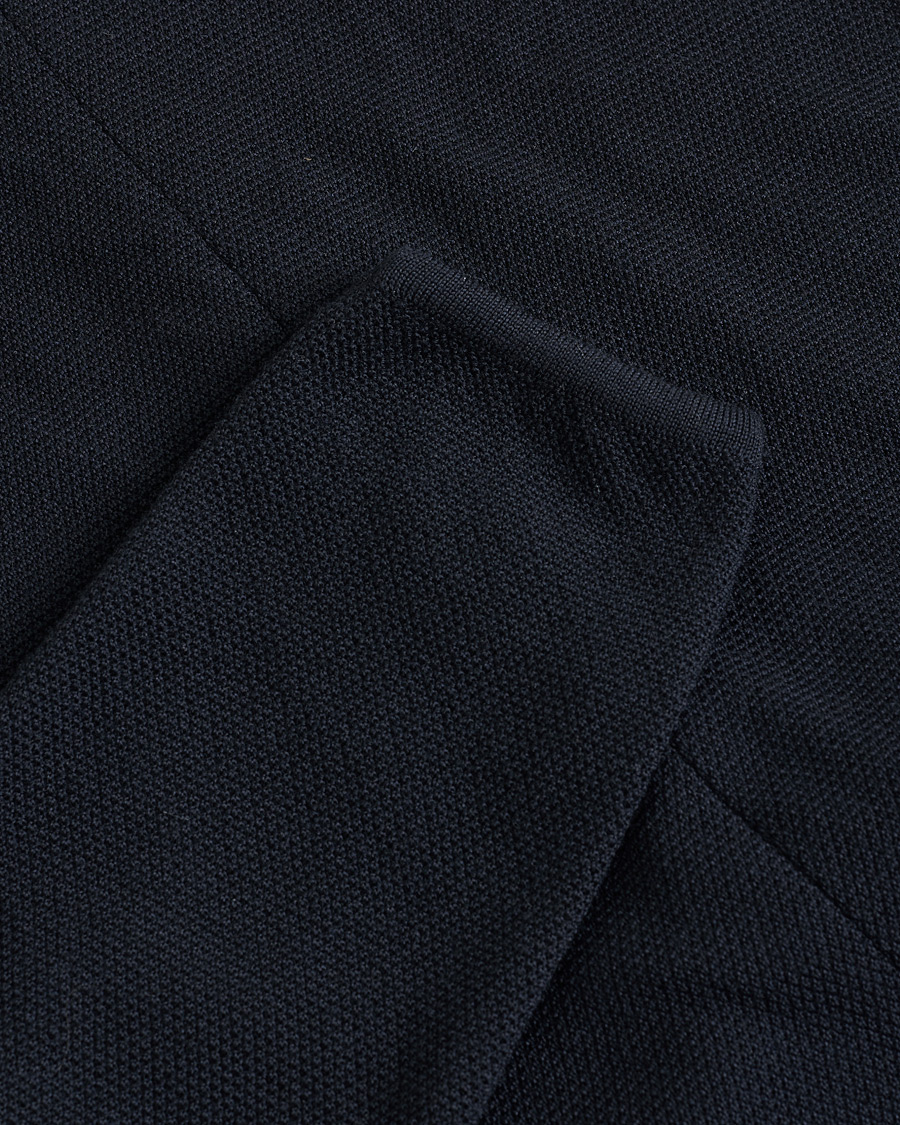 Herre | Stenströms Merino Wool Texture Knitted Blazer Navy L | Pre-owned | Stenströms Merino Wool Texture Knitted Blazer Navy L
