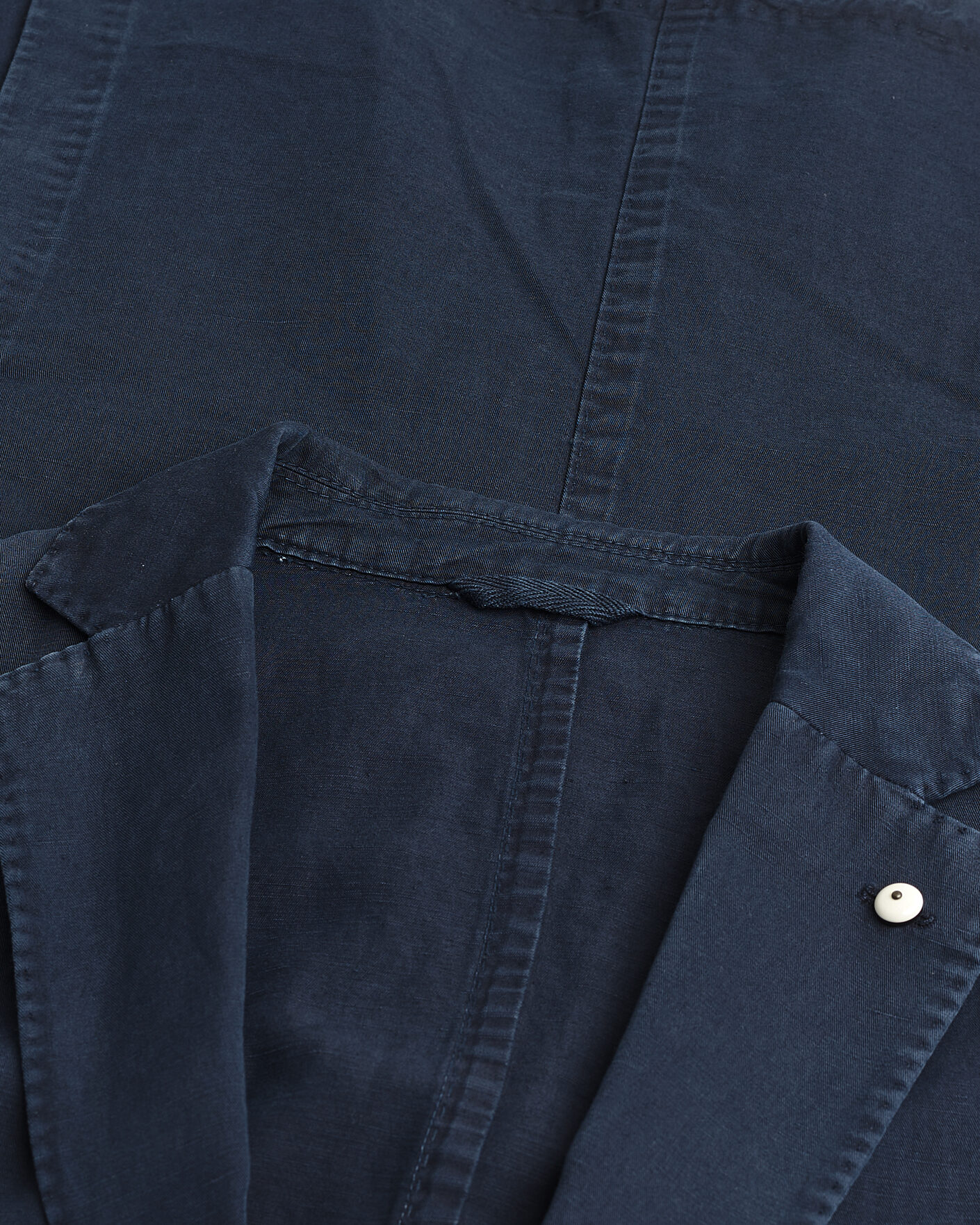 Herre | Pre-owned Dressjakker | Pre-owned | L.B.M. 1911 Jack Regular Fit Cotton & Linen Blazer Navy 52