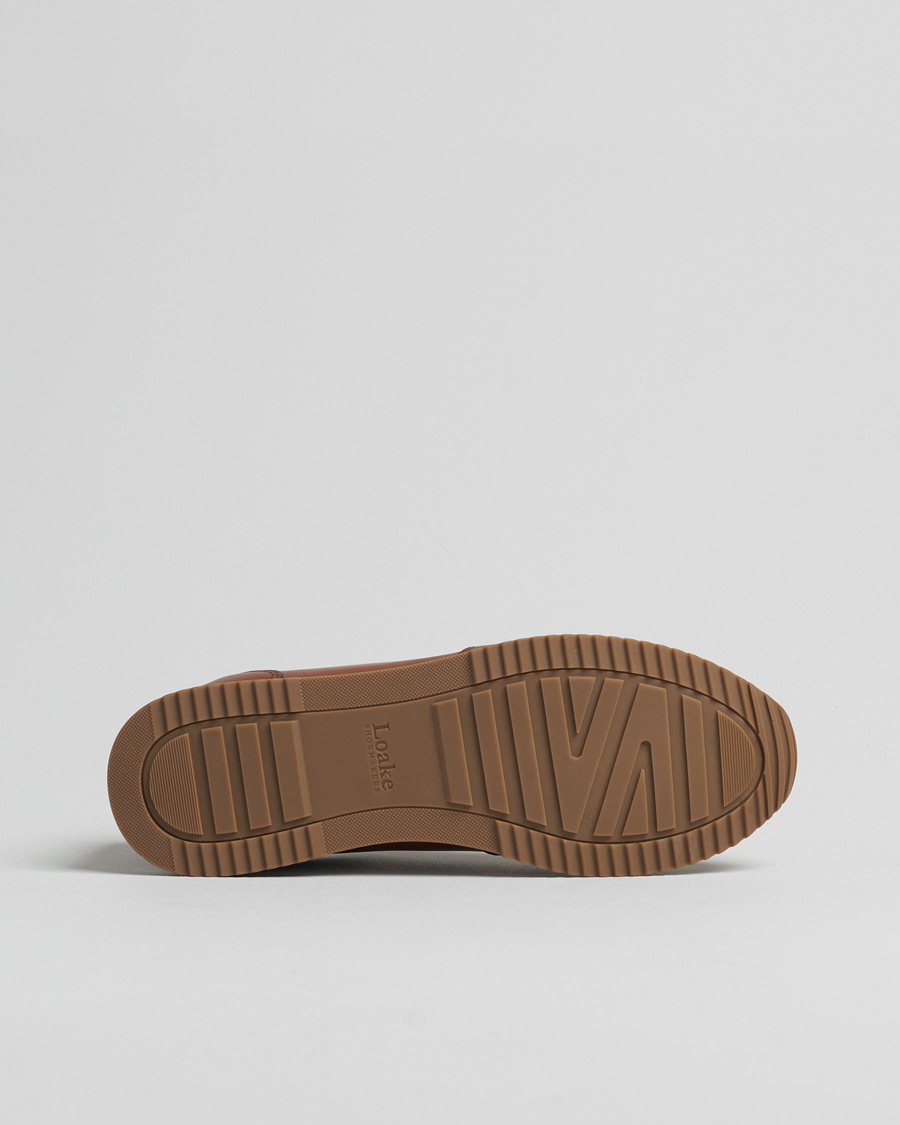 Herre | Loake 1880 Bannister Leather Running Sneaker Cedar | Pre-owned | Loake 1880 Bannister Leather Running Sneaker Cedar