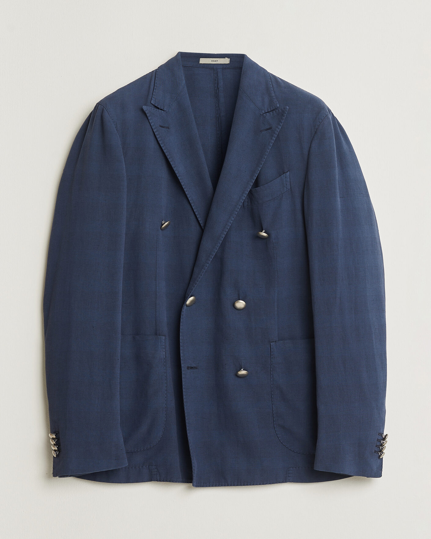 Herre | Pre-owned Dressjakker | Pre-owned | Boglioli Coat Double Breasted Silk Blend Blazer Navy 50