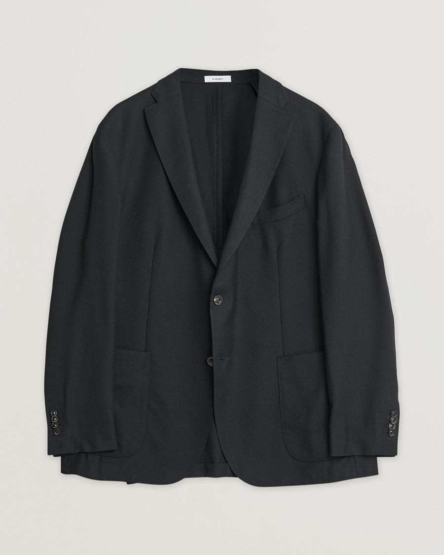 Herre | Pre-owned Dressjakker | Pre-owned | Boglioli K Jacket Wool Hopsack Blazer Black