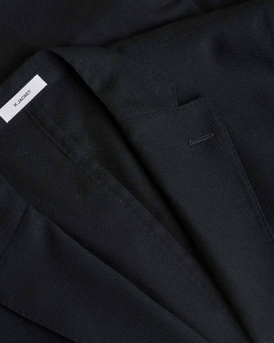 Herre | Pre-owned Dressjakker | Pre-owned | Boglioli K Jacket Wool Hopsack Blazer Black