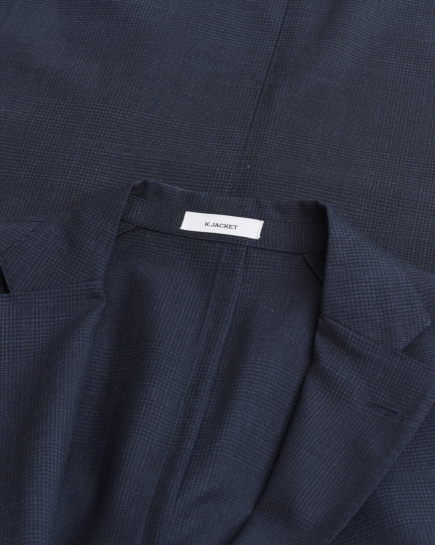 Herre | Pre-owned Dressjakker | Pre-owned | Boglioli K Jacket Check Wool & Silk Blazer Navy 54