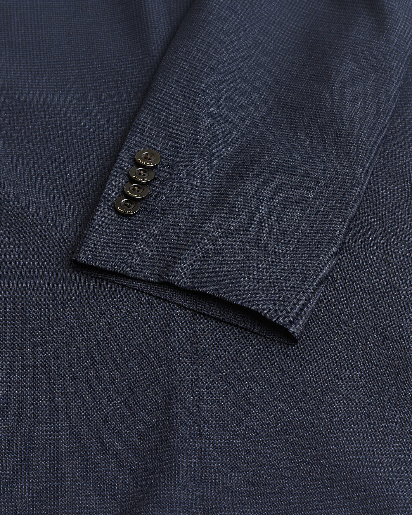 Herre | Pre-owned Dressjakker | Pre-owned | Boglioli K Jacket Check Wool & Silk Blazer Navy 54