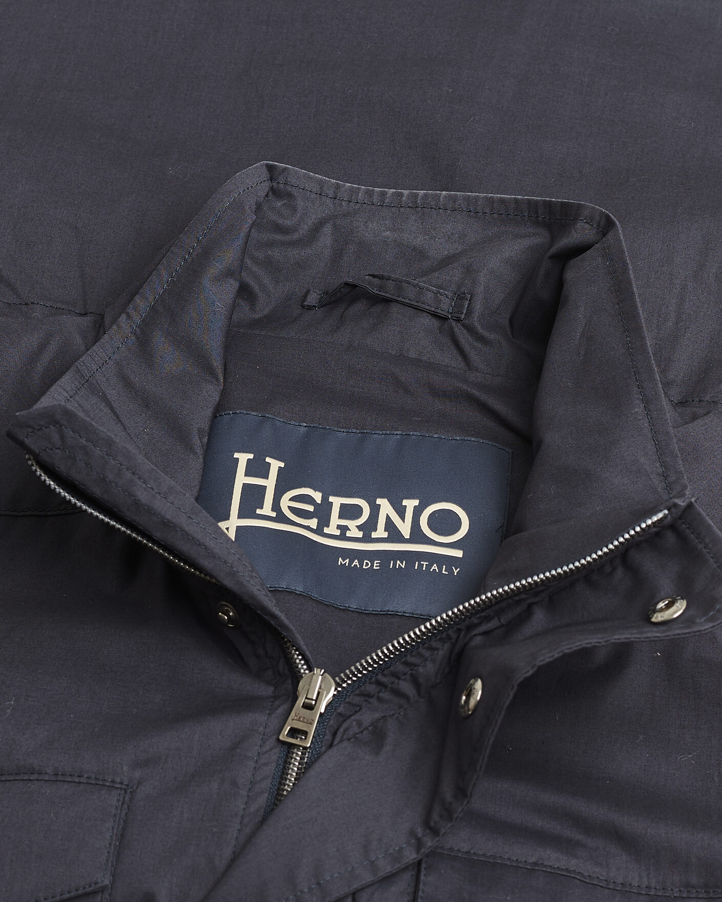 Herre | Pre-owned Jakker | Pre-owned | Herno Lightwieght Cotton Field Jacket Navy 50